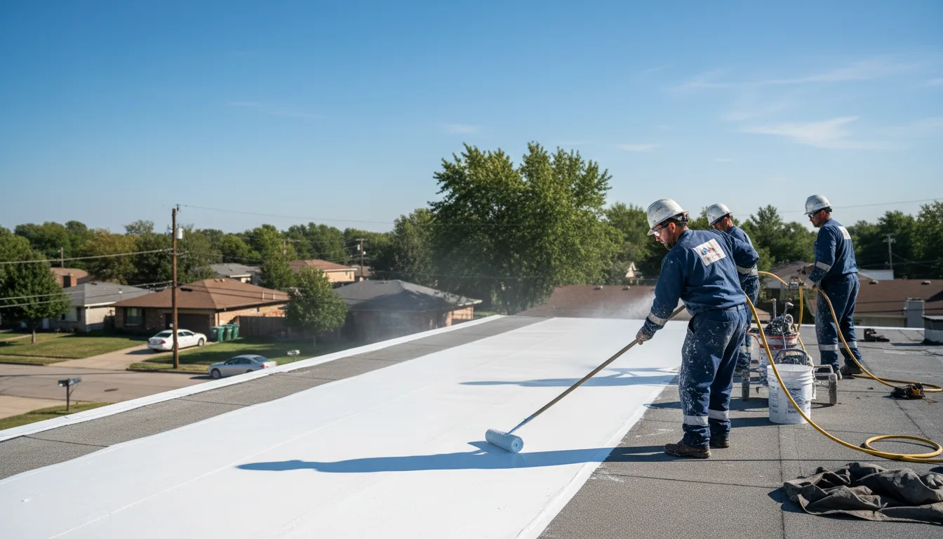 Commercial roof coating in Rudolph, OH near me